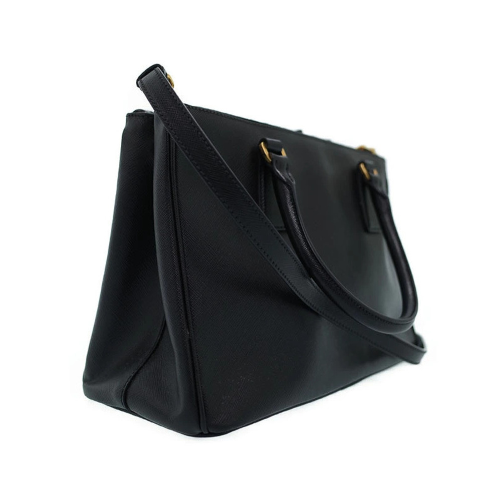 Prada Saffiano bag Black leather Galleria 2way